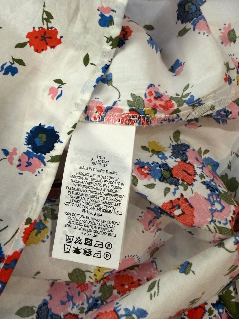 BODEN Helena Cotton Blouse White Floral 8 - Picture 8 of 13